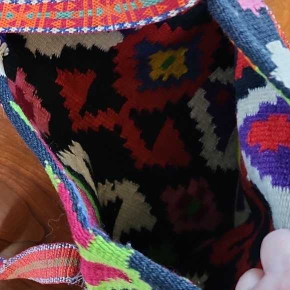 VINTAGE handmade woven bag - Picture 10 of 12